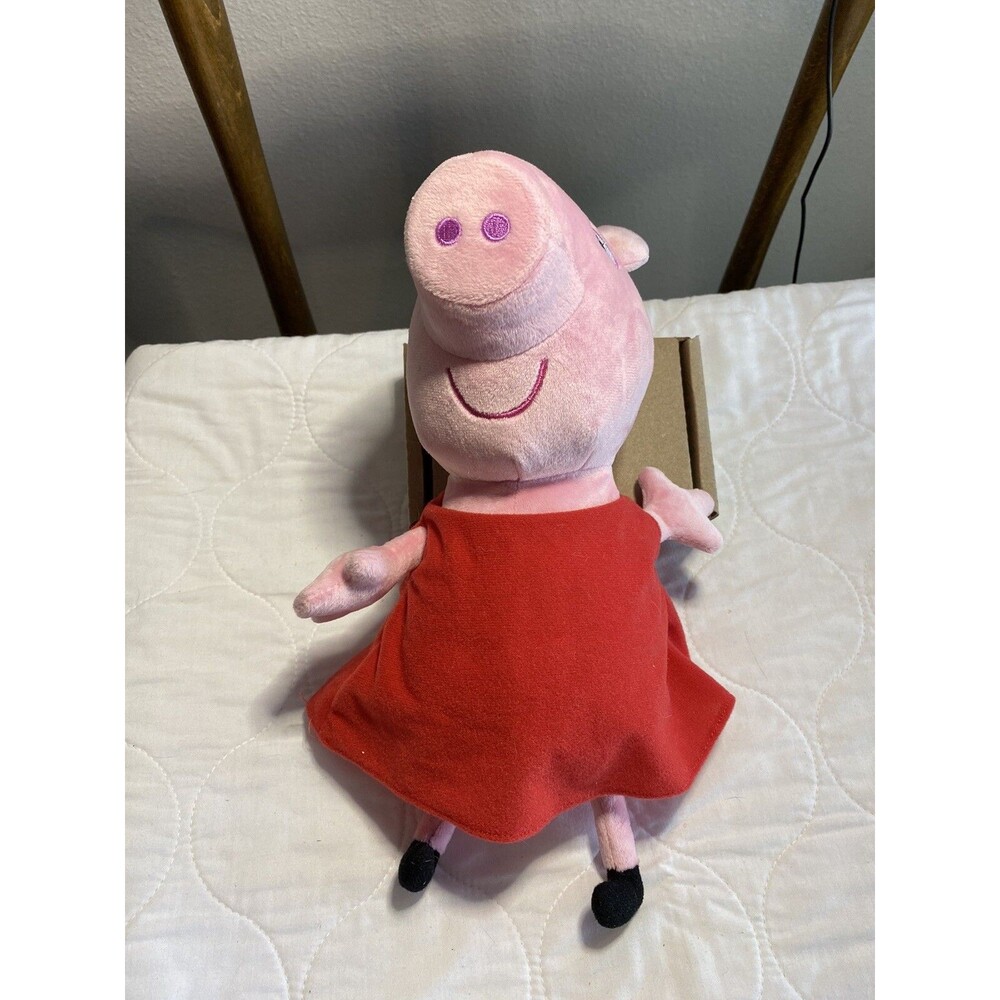 Peppa Pig Plush Stuffed Animal Animated Multicolor 9.5in Talks Working Tested